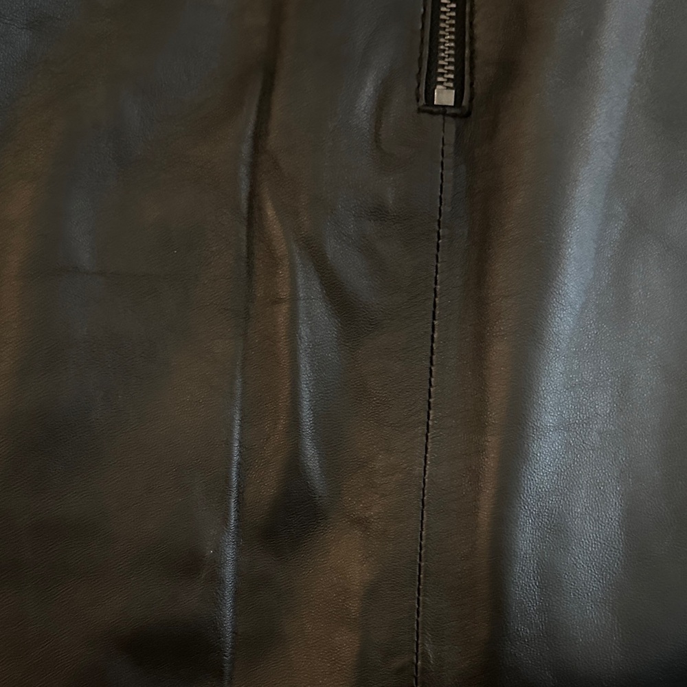 NWT Reiss Black Leather “Edie” Mini Skirt - Picture 12 of 14